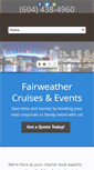 Mobile Screenshot of fairweathercruises.com